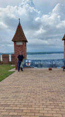 leider war die Freitreppe zum Bootshafen gesperrt